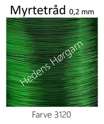 Myrtetråd 0,2 mm farve 3120 grøn